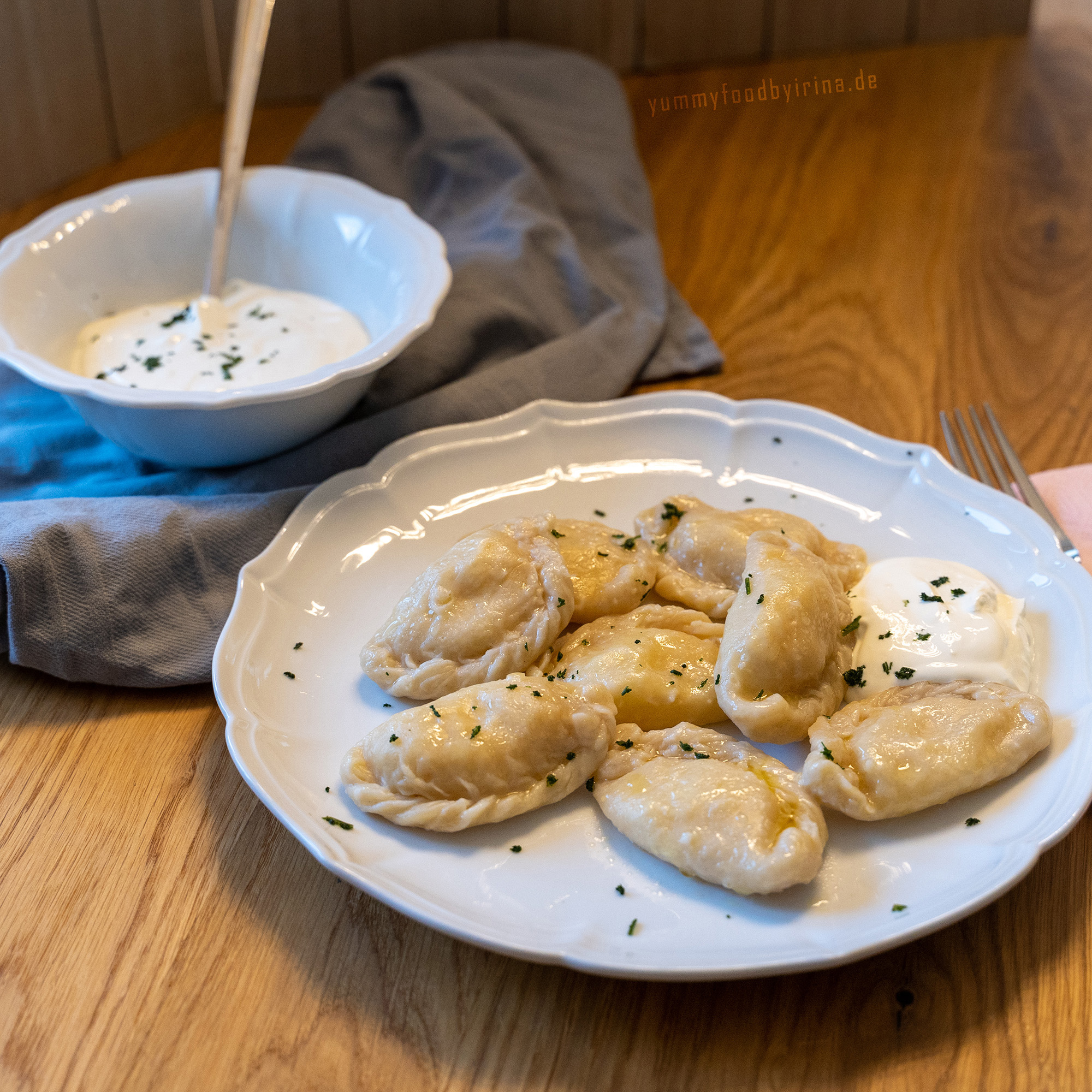 Wareniki - Teigtaschen mit Kartoffelfüllung - YUMMYFOODbyirina