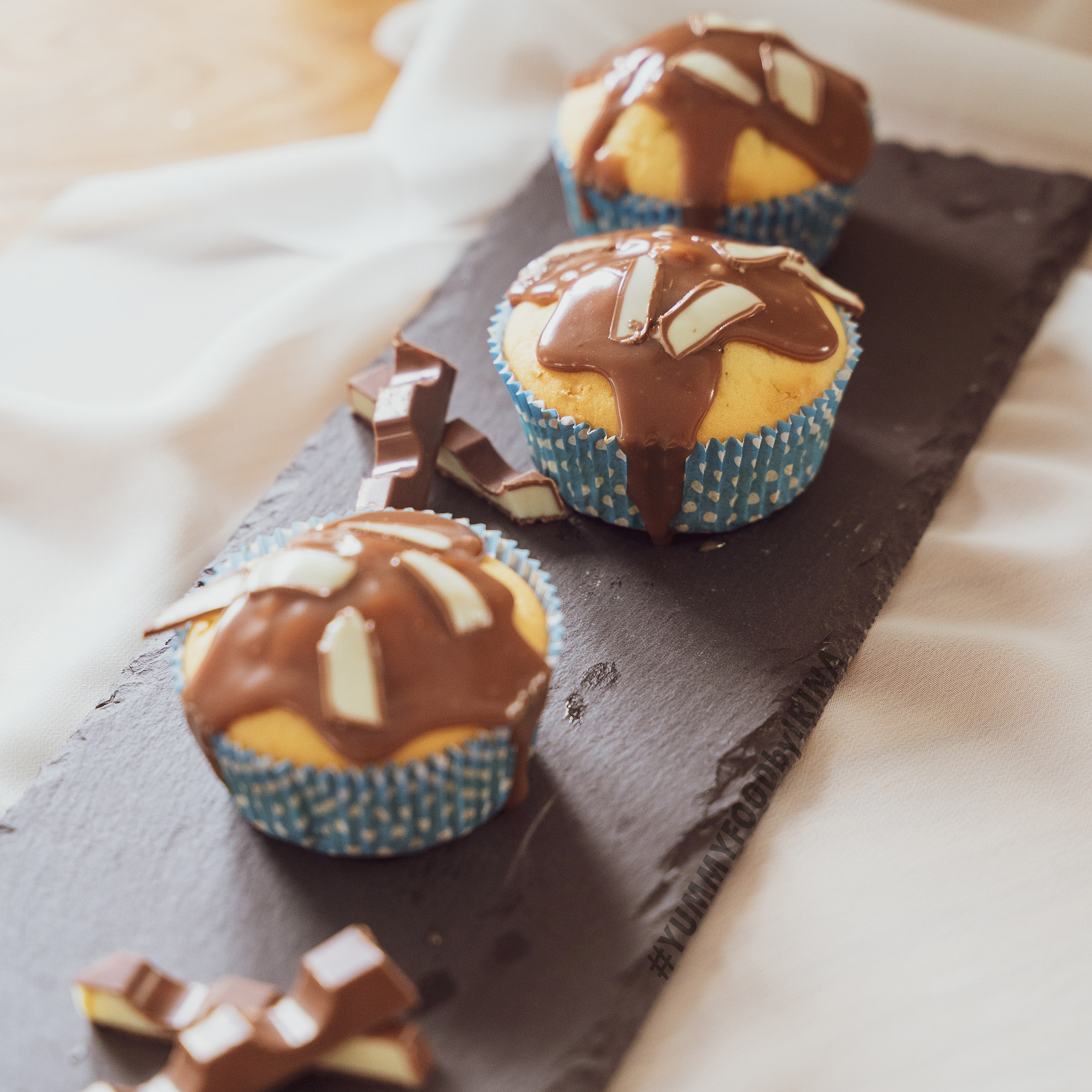 Rezept für KinderschokoladeMuffins YUMMYFOODbyirina