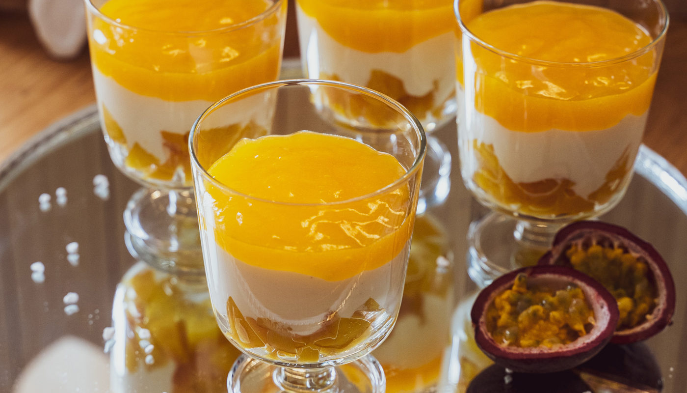 Pfirsich Schicht Dessert - Rezepte Suchen