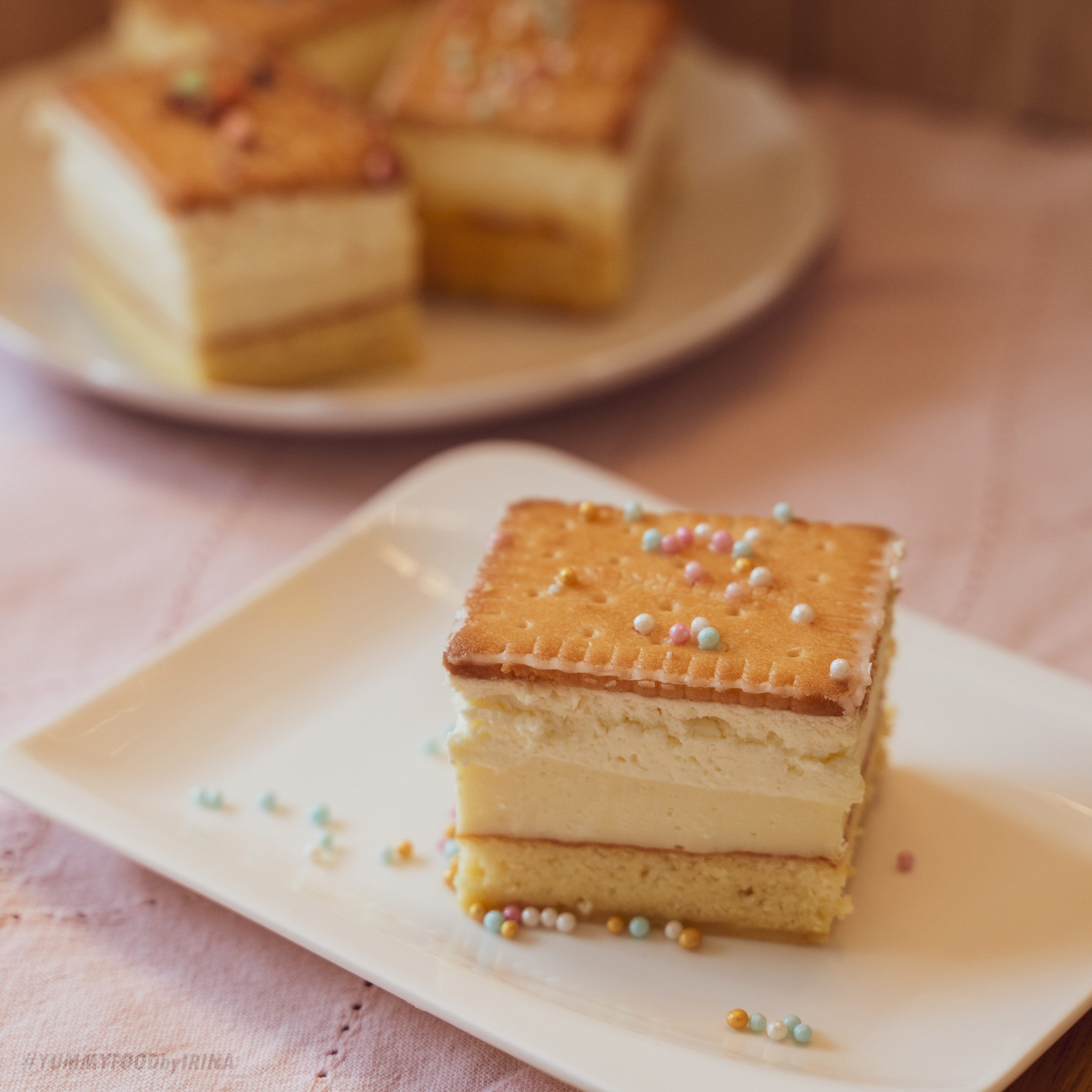 Butterkeks-Kuchen mit Pudding - YUMMYFOODbyirina