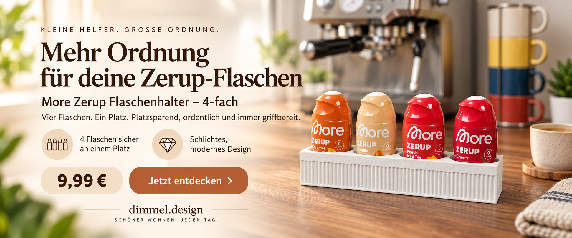 More Zerup Flaschenhalter – 4-fach - by DIMMEL.design